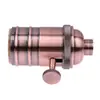 Portalámparas e27 Spot Rosca Aluminio Fundido a Presión Perilla Cromada Interruptor Portalámparas edison Retro Portalámparas e26