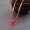 Pingente de pescoço ajustável forte cordão colar vermelho corda pingente de pescoço corda ouro cera de abelha jade pingente corda