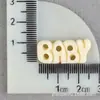 Acessórios para Capa de Celular, Acessórios de Resina, Cola Creme, Tags de Letras em Inglês para Bebê, Presilhas de Cabelo DIY, Patches Decorativos para Cabelo