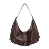 2026 Nuevo Estilo Coreano Moda Retro Estilo Meilade Bolso Tote Gran Capacidad Sensación de Alta Gama Bolso de Hombro Único Cruzado