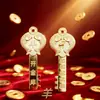 Estilo Étnico Chinês Liga Peixes Signo do Zodíaco Chaveiro Pingente Presente Pingente Acessórios Decorativos de Metal Pendente de Bolsa