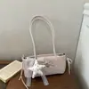 Bolsa de ombro fofa e estilosa estilo coreano, nova bolsa simples para o dia a dia outono 2026, bolsa de ombro estilosa e de alto valor