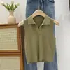 Suéter de Punto Versátil de Punto de Alta Gama, Estilo Nuevo para Primavera y Otoño, Suéter de Punto Adelgazante con Cuello en V Falso Fabricante