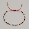 Pulsera de Color Bohemio de Celebridad de Internet Transfronteriza Pulsera Delgada de Cuentas de Arroz Pulsera de Cuentas de Color Mezclado Ins Pulsera de Pareja