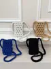 Bolsa Transversal Moda Verão 2026 Feminina Grande Capacidade Versátil Exquisita Bolsa de Palha Bolsa de Celular para o Dia a Dia