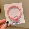 Acessórios de Cabelo Sanrio Fofo Cachorro Gui Kulomi Corda de Cabelo Coração de Menina Anel de Cabelo Elástico Alto Amarrador de Cabelo Borracha Tendão Corda de Cabelo