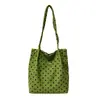 Bolsa de ombro de grande capacidade 2026 Bolsa tote de bolinhas estilo coreano nova bolsa de ombro versátil bolsa de mão da moda