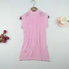 Camisola para Mujer de Verano Ropa Exterior Corta Versátil de Seda de Hielo Tejida Camisa Base Suelta Interior sin Mangas
