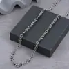 Pulsera Retro de Flor de Cruz para Hombres, Collar Personalizado Hip-Hop Moderno Sencillo para Mujeres, Joyería de Lujo Ligero de Alta Gama Versátil y a la Moda