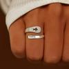 Venta caliente transfronteriza FAITH anillo de cruz de fe con diamantes anillo de pulsera de circón de personalidad europea y americana outlet de fábrica