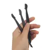 Recortador de Cejas de Plástico Negro Transfronterizo, Depilador de Cejas de Acero Inoxidable de Doble Cabezal para Belleza, Herramienta Portátil Específica para Maquillaje para Recortar Cejas