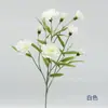 Clavel pequeño de múltiples cabezas de un solo tallo, flor artificial para decoración del hogar, Día del Maestro, Día de la Madre, boda, accesorios de fotografía