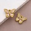 Mezcla de 21 Insectos Simulados Acero Inoxidable Esmalte al Vacío Goteo de Aceite Corazón Mariposa Colgante Accesorios para Joyería DIY Materiales