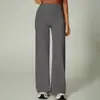 Pantalones de Mujer de Retazos Transfronterizos de Cintura Alta Levanta Glúteos, Pantalones Rectos Adelgazantes de Pierna Ancha, Ropa de Yoga, Pantalones Largos Deportivos Casuales para Fitness Yoga