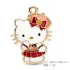 Venta Caliente Transfronteriza Dibujos Animados Sanrio Gato Kt Esmalte Aleación Colgante Joyería Collar Accesorio Componentes para Joyería DIY