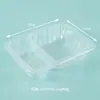Caja Rectangular Desechable de PP Grueso con Cierre para Comida para Llevar Comida Rápida Caja Fresca Se Puede Formular Vajilla Comida Disponible