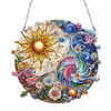 Pintura de diamantes 5D de espejo cruzado nuevo material acrílico diamante de cristal único estilo girasol para puerta ventas directas de fábrica