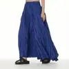 Falda plisada fluida y con caída 2026 Nuevo estilo transfronterizo para mujer talla grande, suelta, adelgazante, falda acampanada extragrande