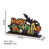 Conjunto de Enfeites de Madeira de Halloween Transfronteiriço Novo Abóbora Morcego Desenho Animado Criativo Layout de Cena Decorações de Presente