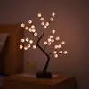 Explosiones transfronterizas creativa lámpara de árbol de perlas LED Gipsofila Regalos Decoración interior de Navidad lámpara de mesa lámpara de árbol luz nocturna