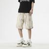 Shorts Esportivos de Cor Clara Calças Masculinas Verão 2025 Nova Tendência da Moda Shorts Casuais Retos Largos Masculino