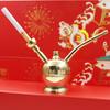 Jintai Nueva Cachimba de Manzana Gancho Latón Expulsor Automático de Cigarrillos Mano de Obra Exquisita Filtro de Cachimba Soporte para Cigarrillos Filtro Saludable