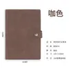 Cuaderno de negocios tamaño A5, con cierre de broche, adecuado para notas de reuniones y uso de oficina; diseño simple, y se puede personalizar con un logotipo