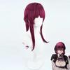[Tongchuan] Honkai Star Dome Railway Kafka Cos Peluca Cola de Caballo Borgoña Cabello Falso Cosplay