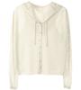 Suéter Dalong Cardigan Tejido a Mano Personalizado para Mujer Delgado de Verano Falso Dos Piezas con Capucha Protección Solar Blusa Estilo Extranjero Top Exterior