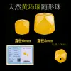 Cuentas de Cristal de Forma Irregular Natural Ágata Roja Cristal Piramidal Amarillo Cuentas Facetadas Accesorios para Pulsera de Cuentas DIY