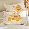 Fundas de Almohada de Gasa de Dibujos Animados para Niños, un Par de Fundas de Almohada de Algodón Puro para Uso en el Hogar, Cubierta Interior para Relleno de Almohada 40X60