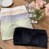Top Tubo Strapless de Látex con Copas Fijas Verano 2024 Nuevo Estilo Bra Anti-Exposición de Seda de Hielo con Diseño de Espalda Hueca