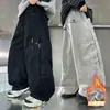 Pantalones de invierno para niño con forro polar, nuevo estilo 2026, para niños mayores, pantalones casuales de primavera y otoño, pantalones de trabajo gruesos de invierno para niño