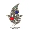 Broche de Liga para Comércio Exterior Transfronteiriço Broche Fixo para Roupas de Palácio Retrô Alfinete de Lapela Feminino Anti-Exposição Acessório Versátil