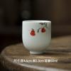 Taza de Té de Cerámica Pura Hecha a Mano Mi Yan Taza Japonesa para Cata de Té Set Individual de Té Kung Fu traje Té Reunión de Té Taza para Oler la Fragancia