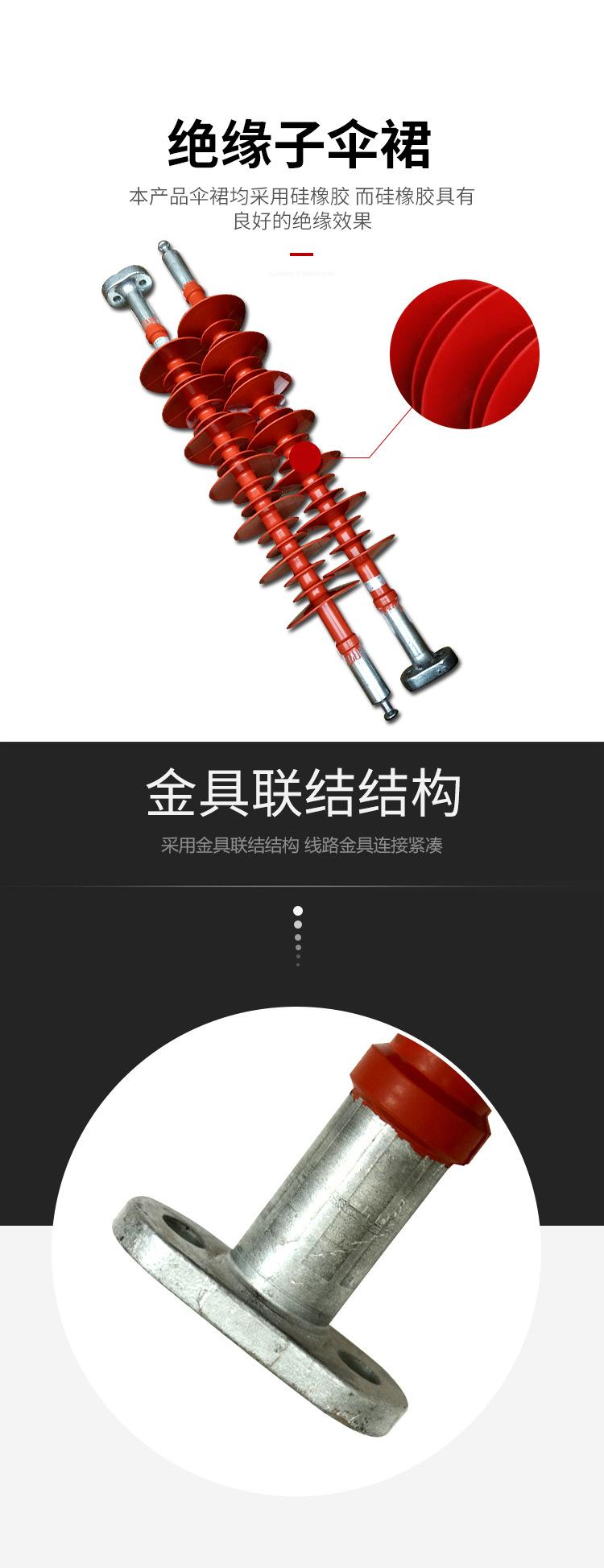 复合防风偏绝缘子