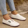 Comercio Exterior Zapatos Planos de Piel Suave Suela Suave Sencillos Talla Grande Nueva Moda Verano Corte Bajo Mocasines para Mamá Zapatos de Mujer Casuales