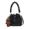 Bolso Cubo de Gamuza Super Caliente Nuevo 2026 para Mujer, Bolso de Hombro Único Cruzado, Bolso de Moda con Cordón Estilizado de Nicho