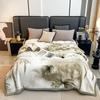Kelaik Textiles para el Hogar Ropa de Cama Nueva Doble Capa Engrosada Raschel Ultra Suave Manta Nube Manta de Regalo Venta al por Mayor