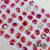 Rhinestones de Uñas K9 Floyd de Alta Calidad con Base de Punta, Cuadrado Gordito, Corazón Inclinado, Cubo de Azúcar, Accesorios de Joyería de Vidrio Súper Brillantes al por Mayor