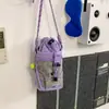 Bolsa Transversal Mini Color Block com Cordão Estilo Montanha para Casais, Adequada para Compras Diárias, Passeios, Lazer ao Ar Livre e Esportes com Porta-Garrafa d'Água
