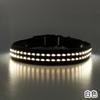 Collar luminoso LED de fibra óptica para mascotas, advertencia nocturna, bufanda para perros anti-pérdida, collar para perros