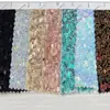 M Flores Aleatorias Lentejuelas Superficie de Tela de Terciopelo Hojuelas Doradas Ligeras Diseño de Moda Tela para Ropa Vestido de Gala Formal Tela de Fondo DIY Verano