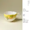 Taza de té de cerámica pintada a mano con asa, especialmente diseñada para mujeres, Taza Maestra, Juego de té Kung Fu, Taza individual