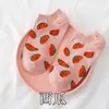 Meias para Mulheres Estilo Coreano Meias Curtas ins Tendência Meias de Algodão Harajuku Fofas Estilo Japonês Desenho Animado Frutas Verão Finas Meias de Cano Baixo