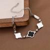 Pulsera de acero de titanio versátil para joyería transfronteriza europea y americana, pulsera coreana bohemia elegante de acero de titanio que no se decolora, joyería femenina