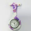 Popular Reloj de Pulsera Redondo para Enfermera con Transferencia de Agua y Estampado Colorido, Correa de Silicona, Reloj de Moda Universal para Estudiantes Mujeres, Esfera al por Mayor