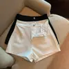 Calça casual preguiçosa da moda feminina marca tendência popular ins cintura natural elegante estilo Hong Kong shorts novos da moda
