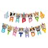 Decoração de Festa de Aniversário para Gatos de Outro País Suprimentos para Decoração de Aniversário de Pets Banner de Aniversário de Gato Toppers de Bolo