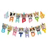 Nova Decoração de Festa de Aniversário Tema Gatinho Pet Suprimentos Bandeira de Aniversário de Gato Desenho Animado Inserto para Bolo